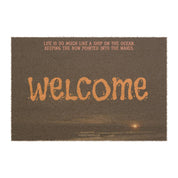 Welcome Mat with Inspirational Maritime Quote