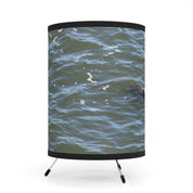 Abstract Ocean Waves Lampshade Decor Accent Piece