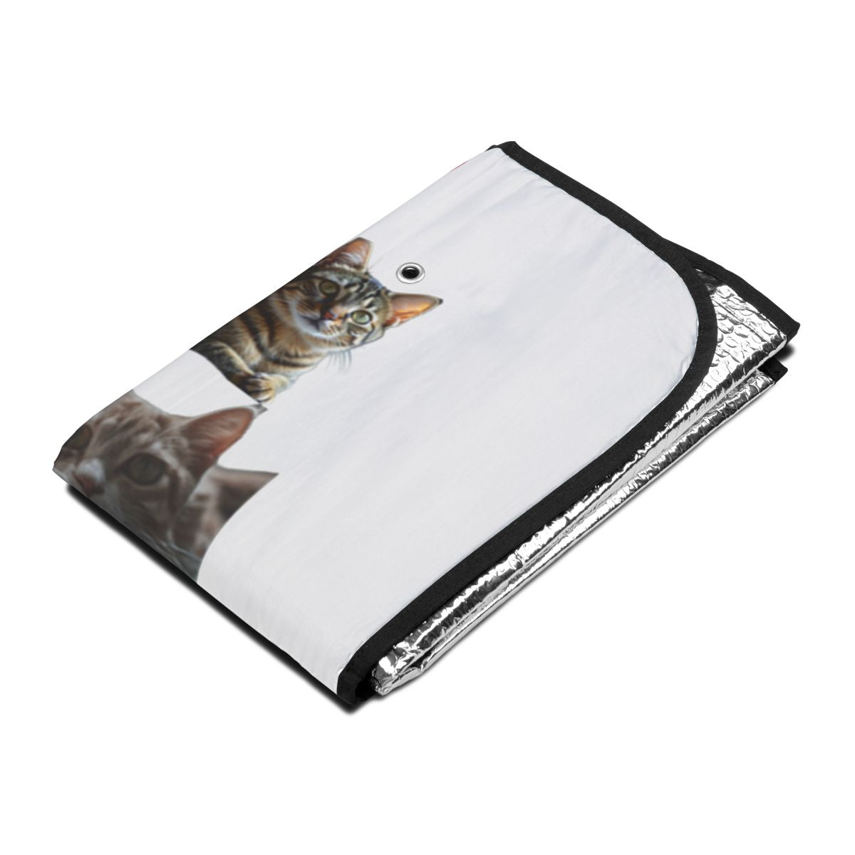 Car Sunshade with Cute Cat Print for Sun Protection