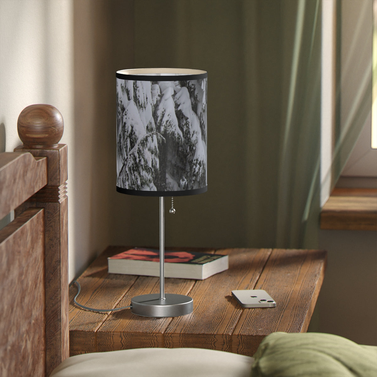 Winter Forest Table Lamp for Cozy Home Decor