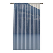 Lake Window Curtain, Mountain View Curtain, Nature Inspired Window Decor, Scenic Window Curtains, Peaceful Home Decor, Lake Scenery Curtain