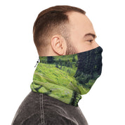 Scenic Green Landscape Design Neck Gaiter Face Cover