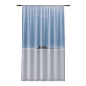 Tranquil Island Scene Decorative Curtain for Home Use