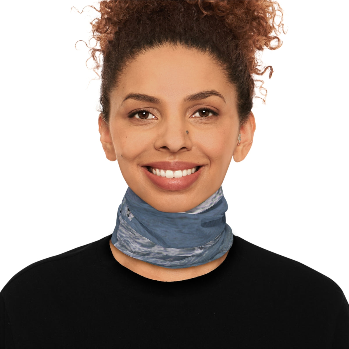 Ocean Waves Design Neck Gaiter Face Covering for Outdoor