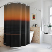 Sunset Beach Design Bathroom Shower Curtain Product