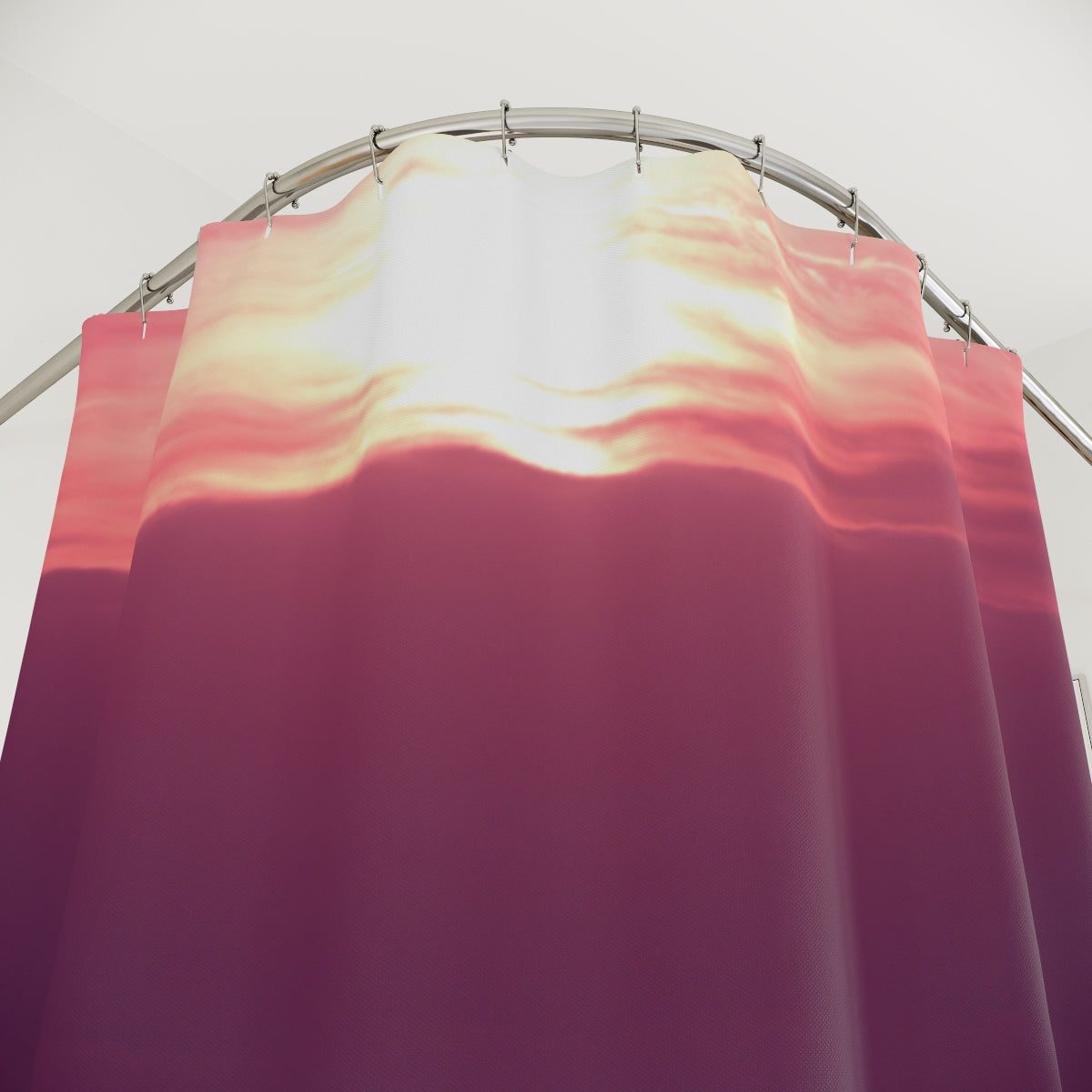 Sunset Horizon Design Shower Curtain Bathroom Decor