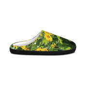 Vibrant Sunflower Garden Design Cozy Slippers