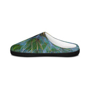 Vibrant Green Dandelion Patterned Slip-On Footwear