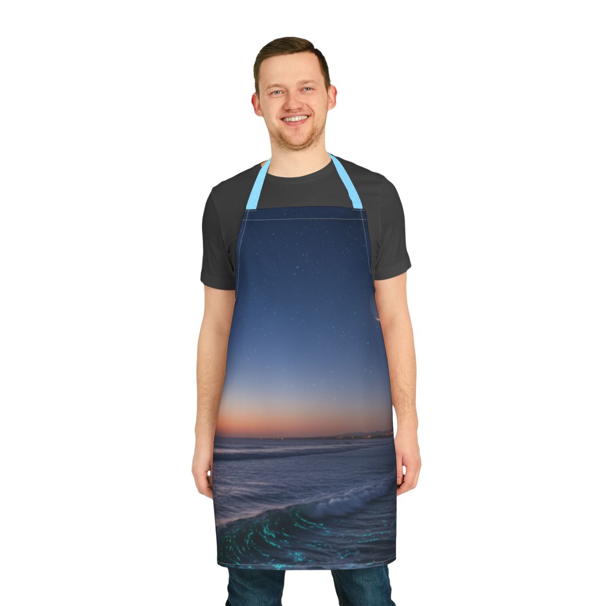 Stunning Sunset Beach Scene Apron for Kitchen Use