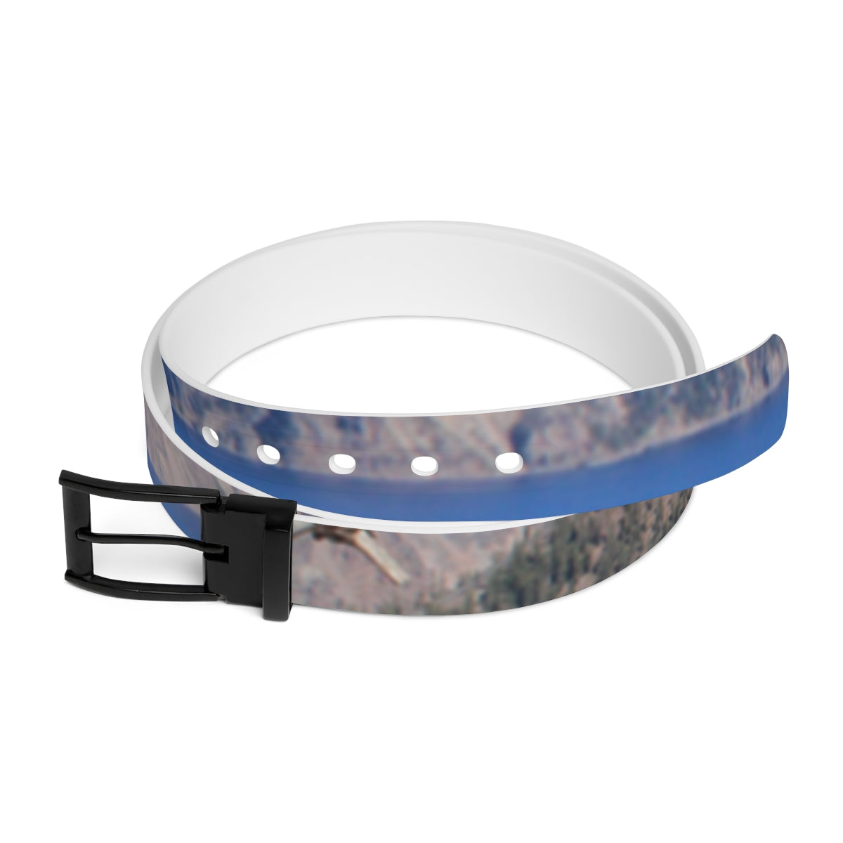 Scenic Mountain and Lake Design Belt
