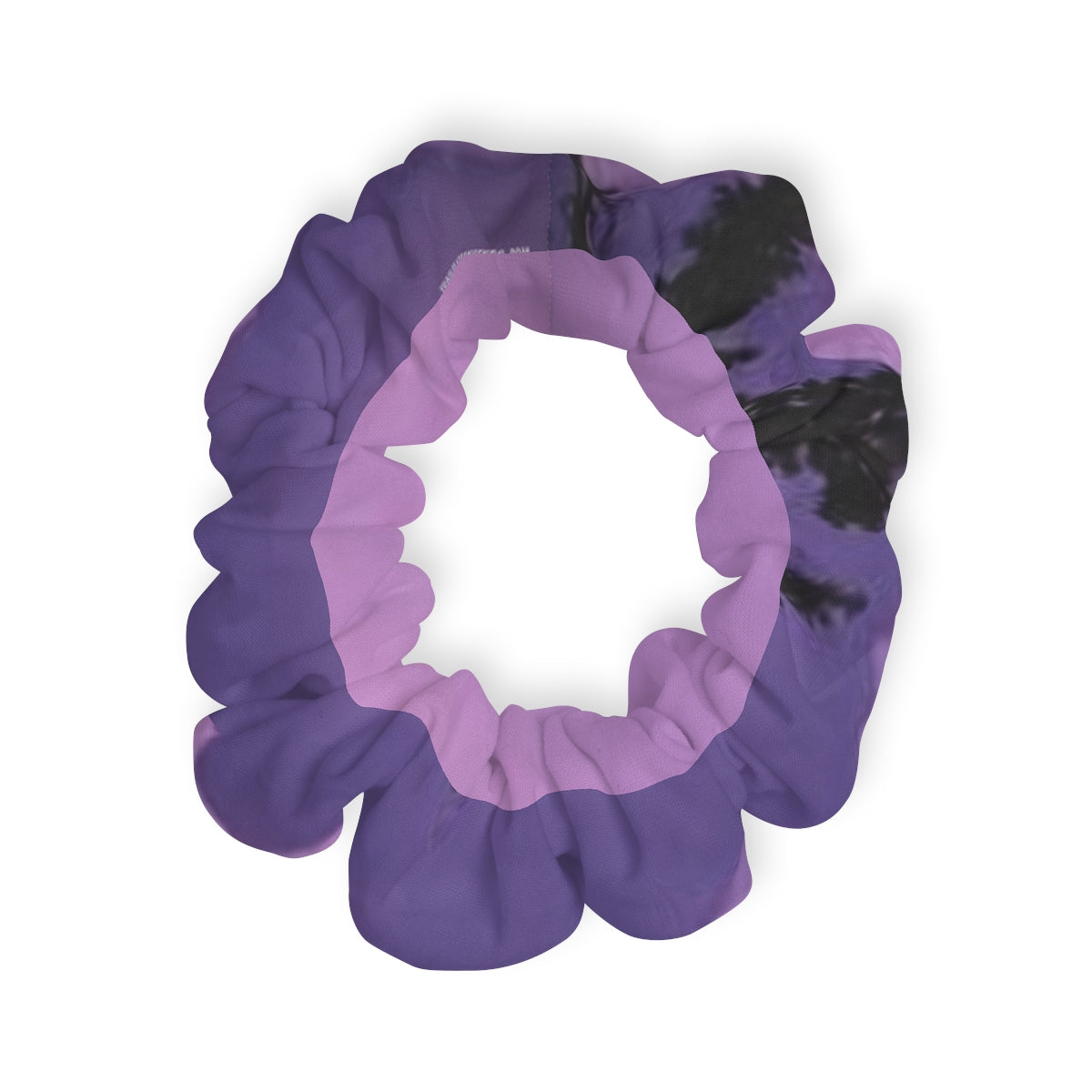 Purple Tie-Dye Hair Scrunchie Accessory for All Hairstyles