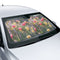 Floral Car Windshield Sun Shade with Spring Flowers Design
