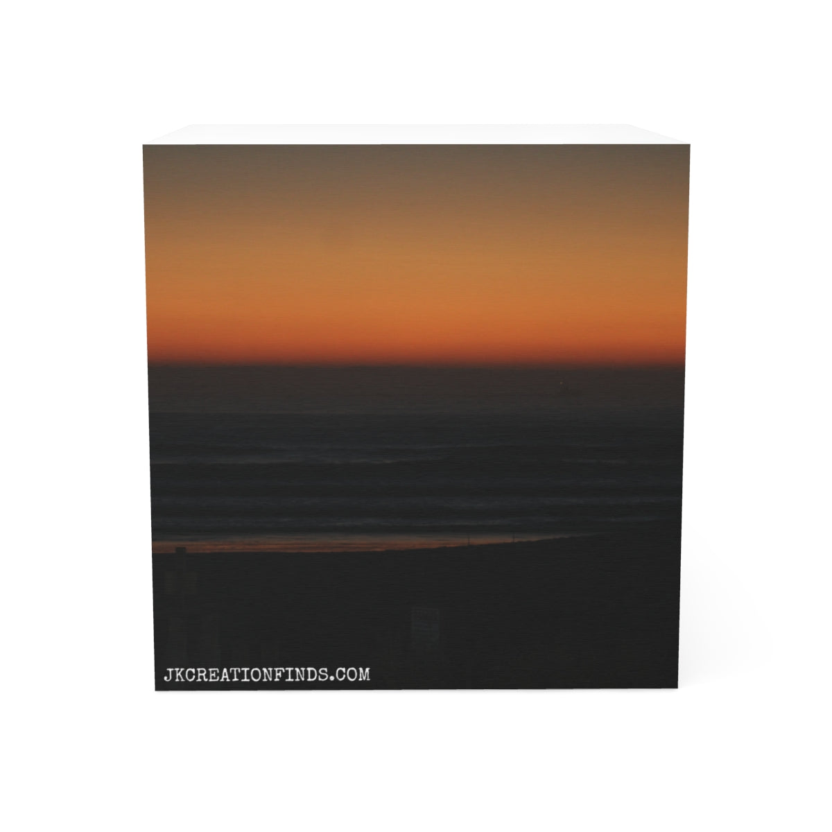 Beautiful Beach Sunset at Dusk Canvas Art Print