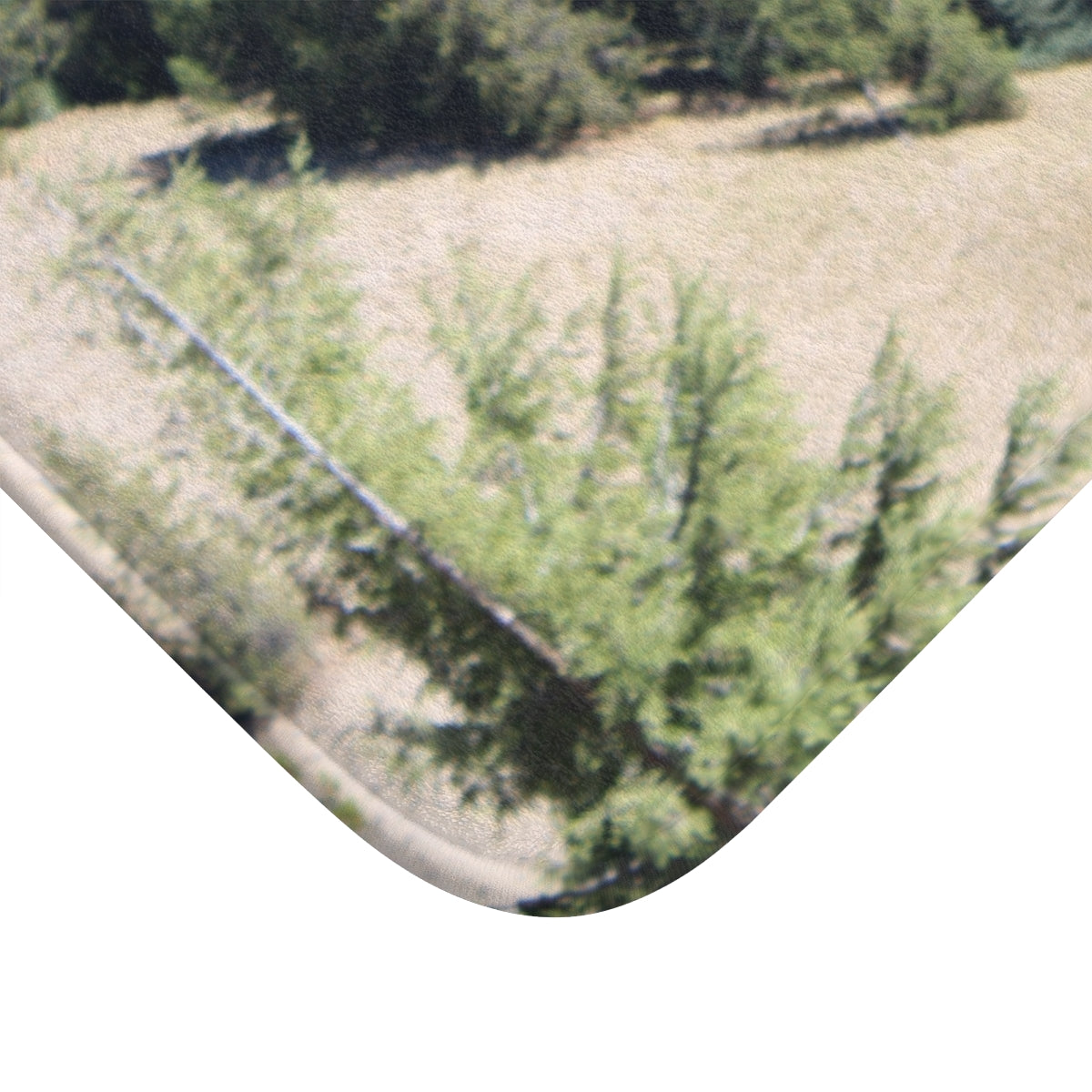 Tranquil Forest Landscape Nature Photo Print Blanket