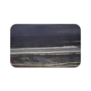 Mesmerizing Dark Ocean Waves Design Bath Mat
