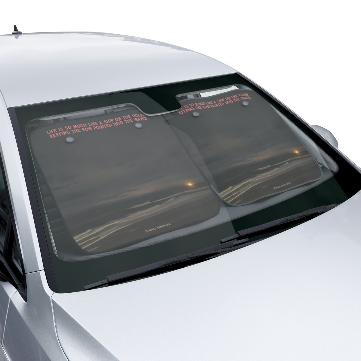Inspirational Quote Car Windshield Sun Shade