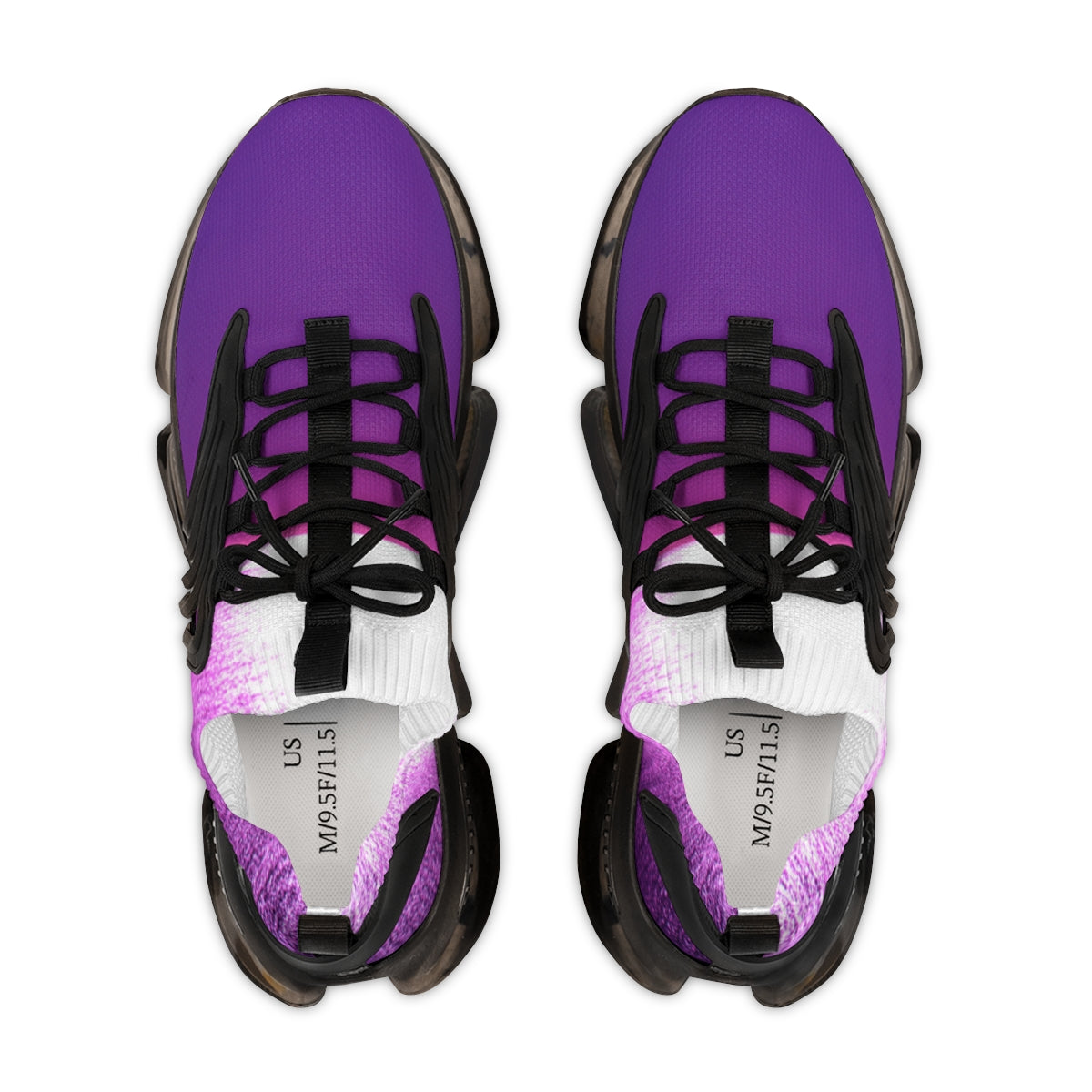 Stylish purple and black sneakers for everyday use