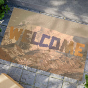 Mountain Landscape Welcome Mat for Entrance Door