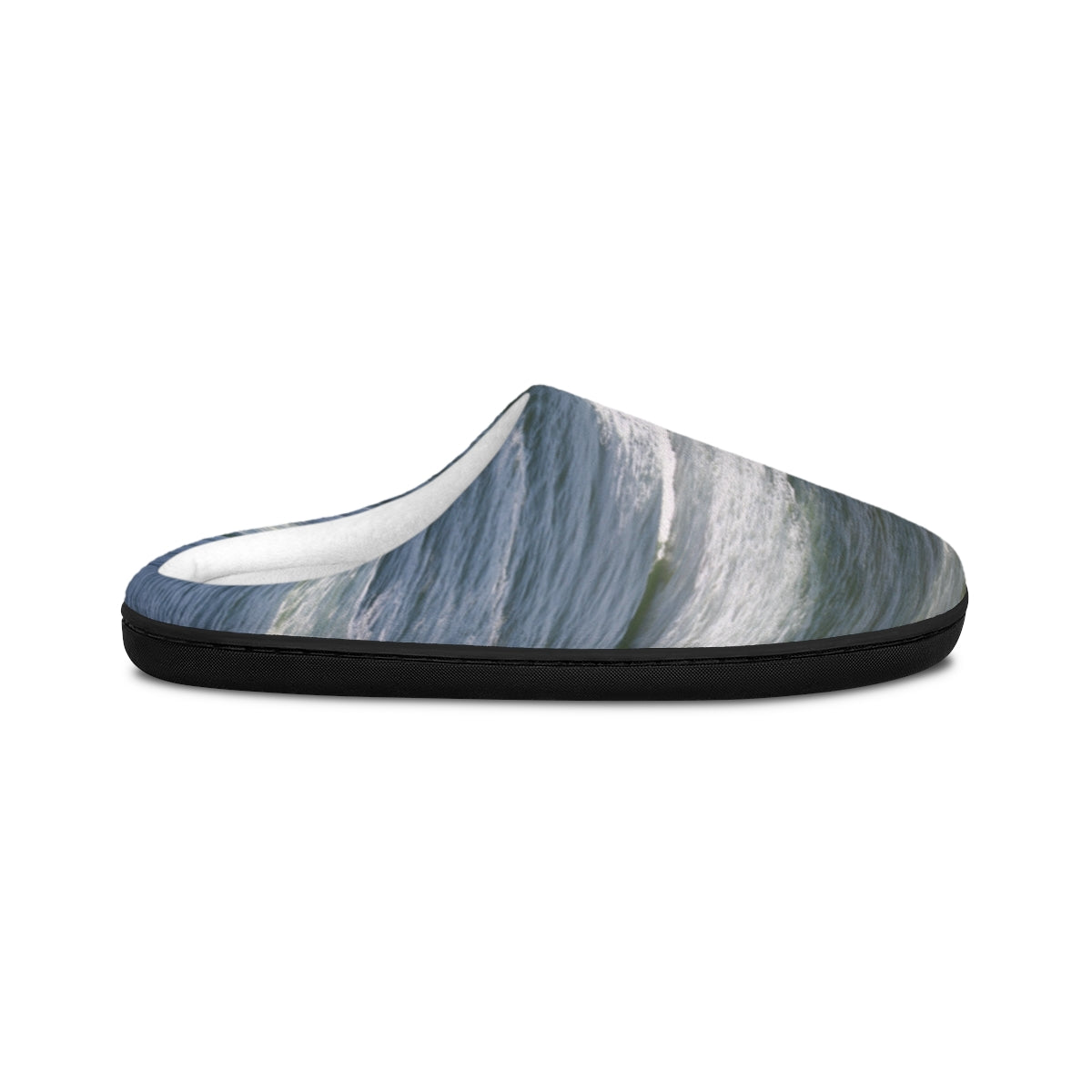 Ocean Wave Print Cozy House Slippers Casual indoor footwear