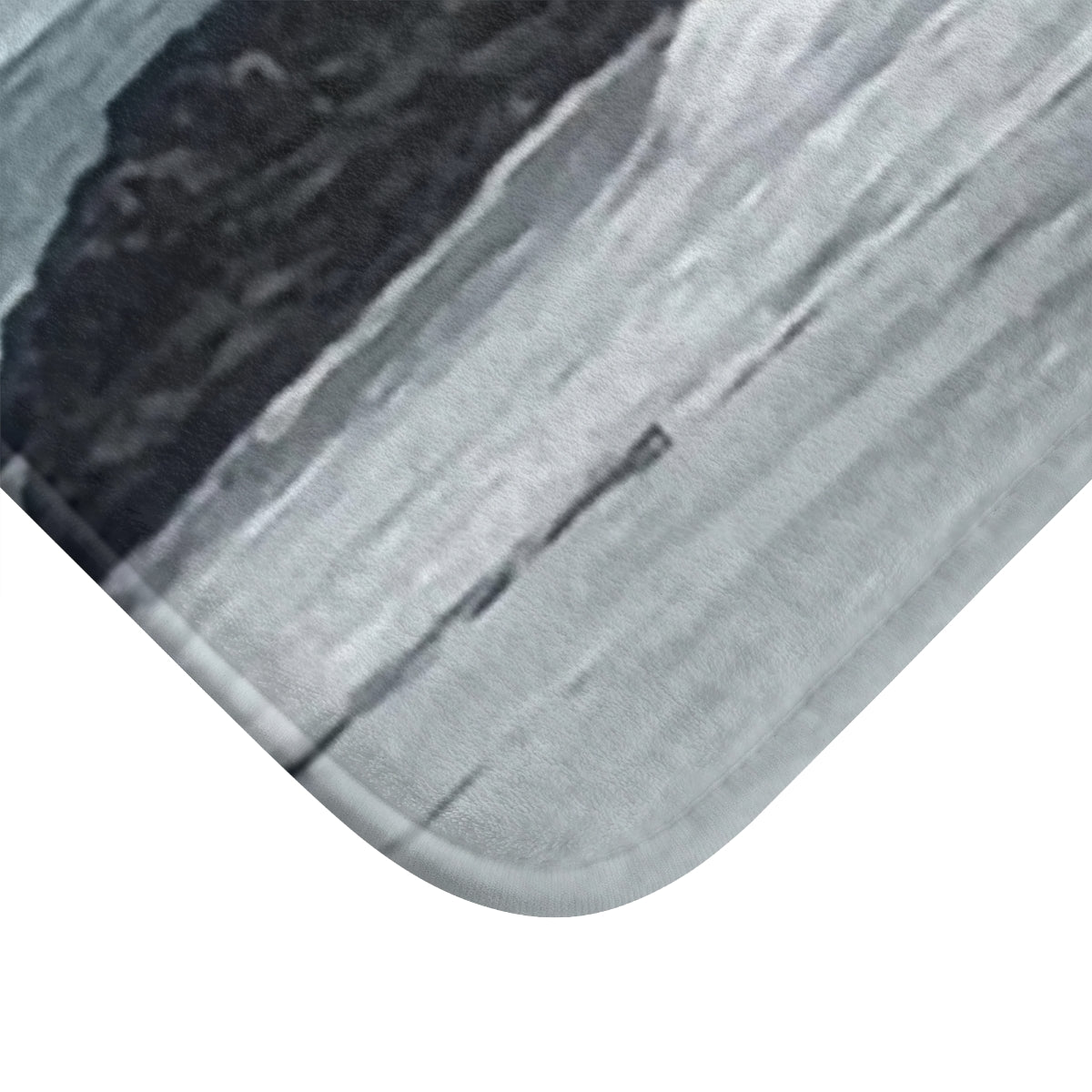 Serene Coastal Scene Printed Bath Mat