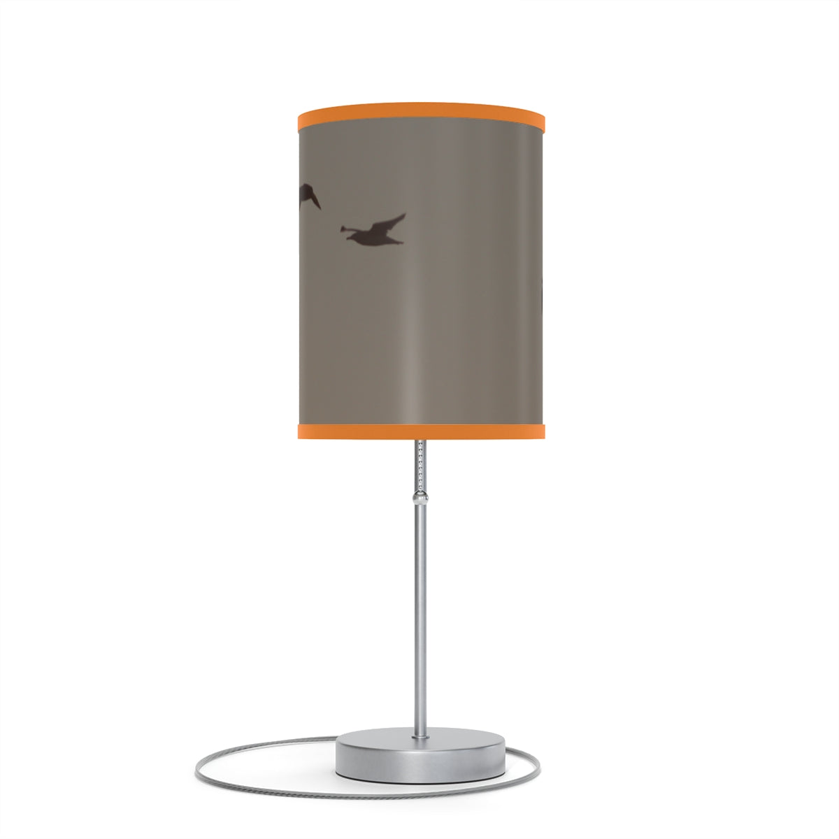 Modern Grey and Orange Accent Table Lamp product