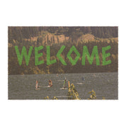 Welcome Windsurfing Design Doormat for Your Entryway