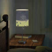 Calming Nature Themed Lamp with Peaceful Pastoral Scene