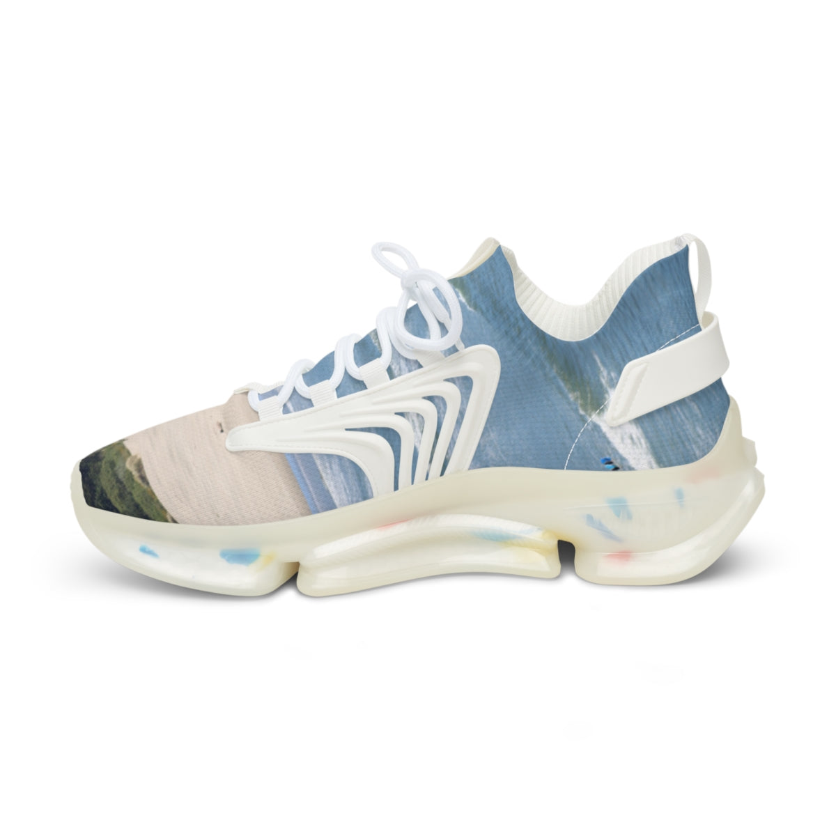 Stylish Wave Design Athletic Sneakers