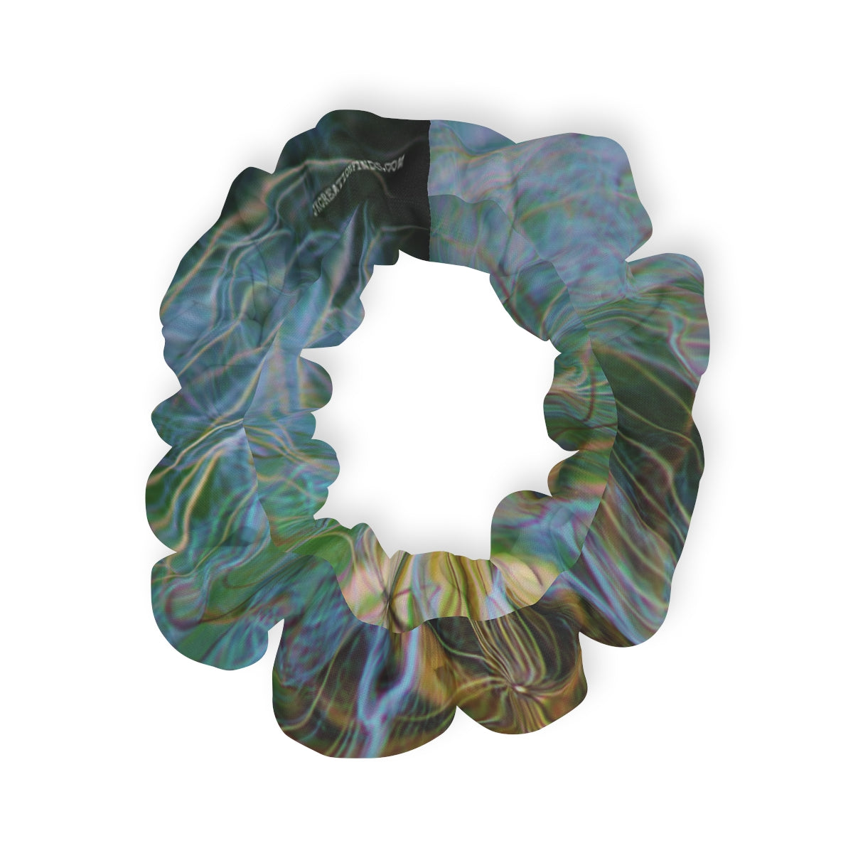 Iridescent and Colorful Hair Scrunchie Accessory