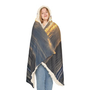 Cozy Beach Sunset Hooded Blanket Product