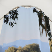 Scenic Nature View with Trees Shower Curtain