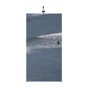 Scenic Ocean Wave with Surfer Towel for Beach and Bath