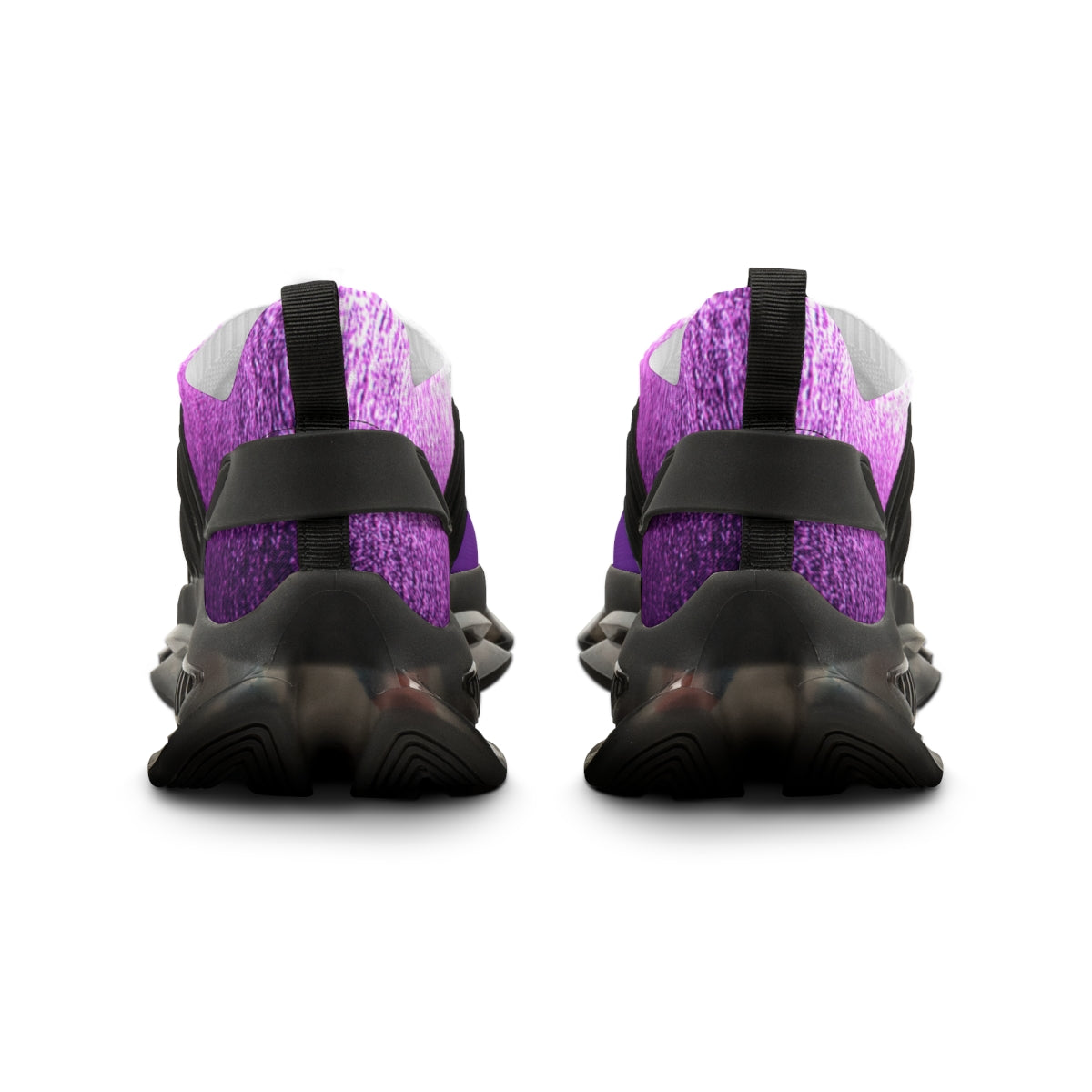 Trendy Purple and Black Athletic Footwear Sneakers
