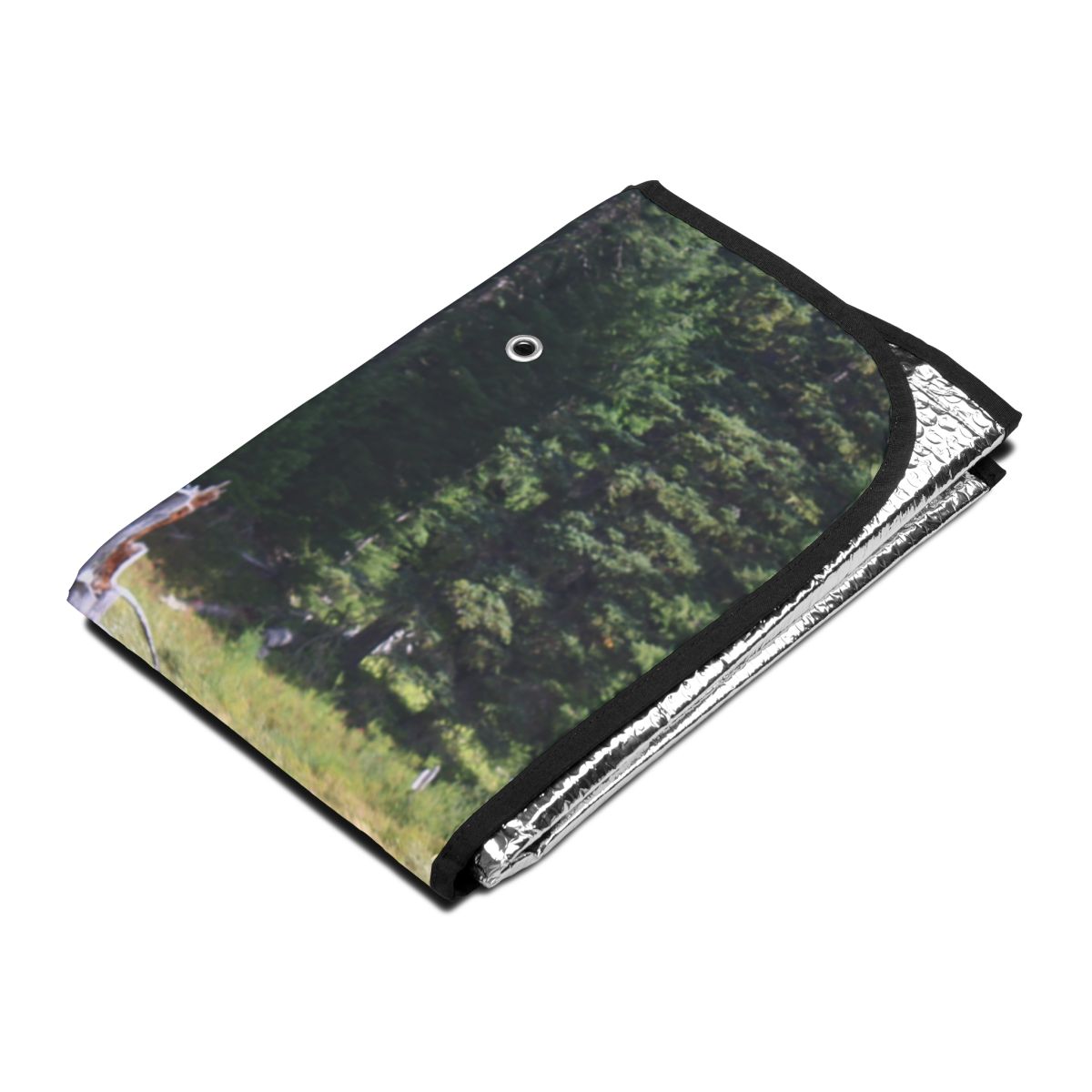 Scenic Forest Print Foldable Sunshade for Car Accessory
