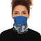 Versatile Blue and Black Patterned Neck Gaiter