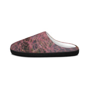 Abstract Pink and Black Cozy Indoor Slippers