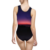 Stunning Sunset Print Bodysuit for Women