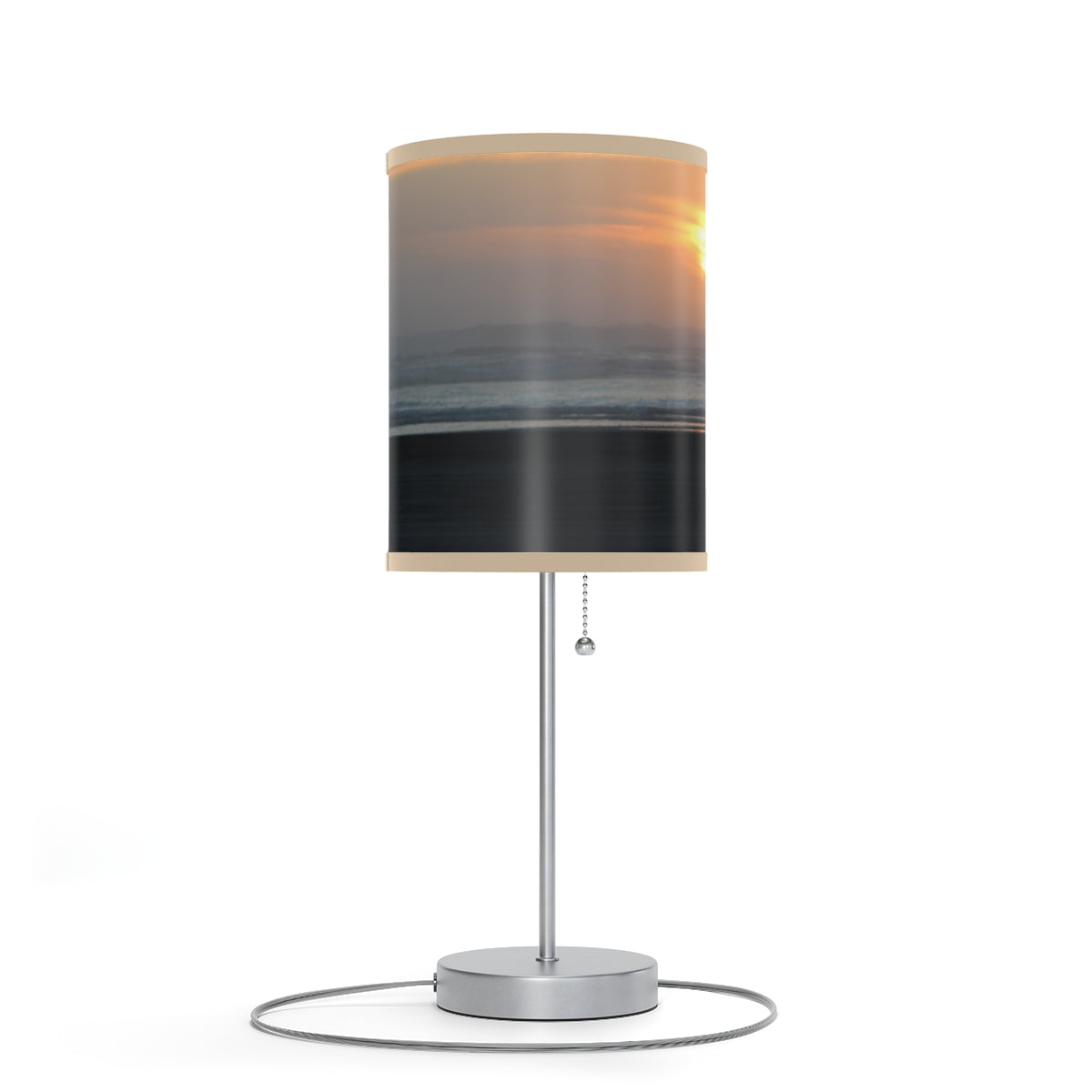 Serene Beach Sunset Table Lamp Perfect for Any Room