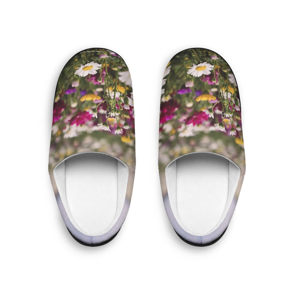 Colorful Garden Blooms Design Comfortable Slippers