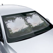 Scenic Forest Design Car Sunshade Accessory