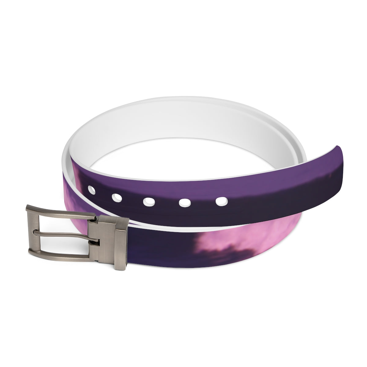 Purple and White Gradient Design Belt Accessory