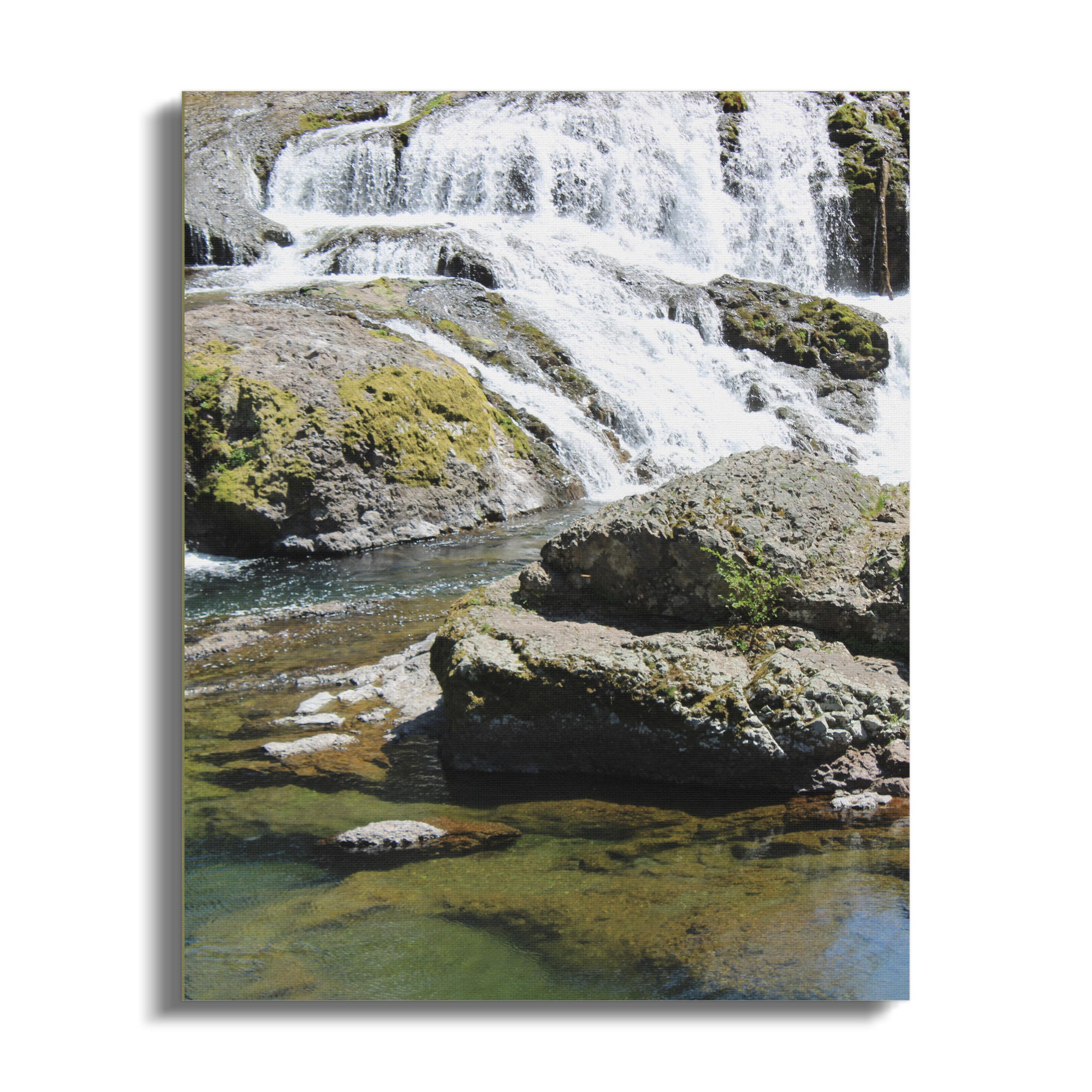 Serene Waterfall Canvas Print Wall Art Home Decor product type