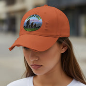 Stylish Hunting Sasquatch Distressed Dad Hat product