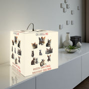 OH HELL NO WHICH ONE Y'ALL BROUGHT THE DOG Lamp product type