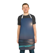 Stunning Moonlit Ocean Scene on Night Apron