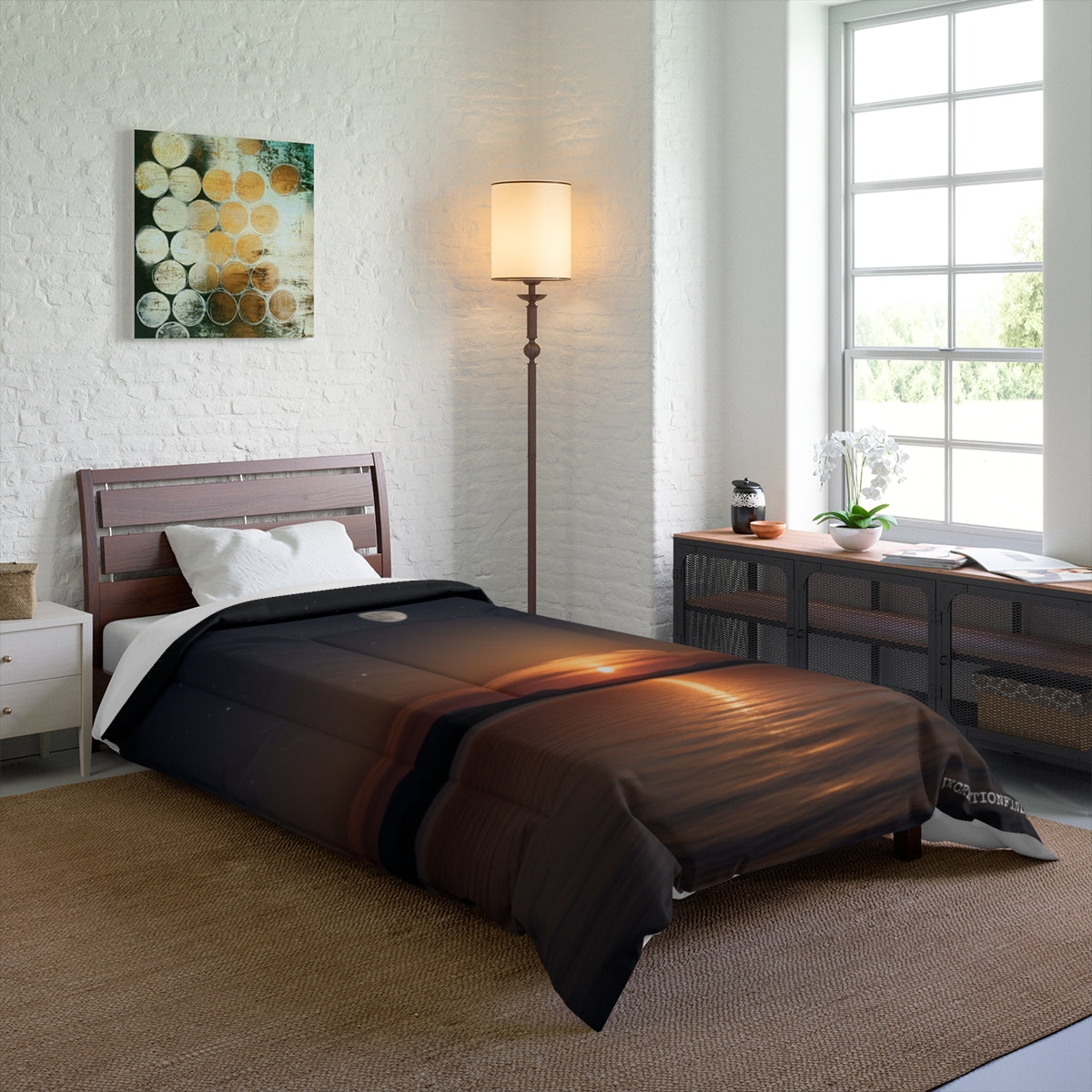 Stunning Sunset and Ocean Scene Bedding Product