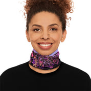 Vibrant Colorful Floral Neck Gaiter Fashion Accessory
