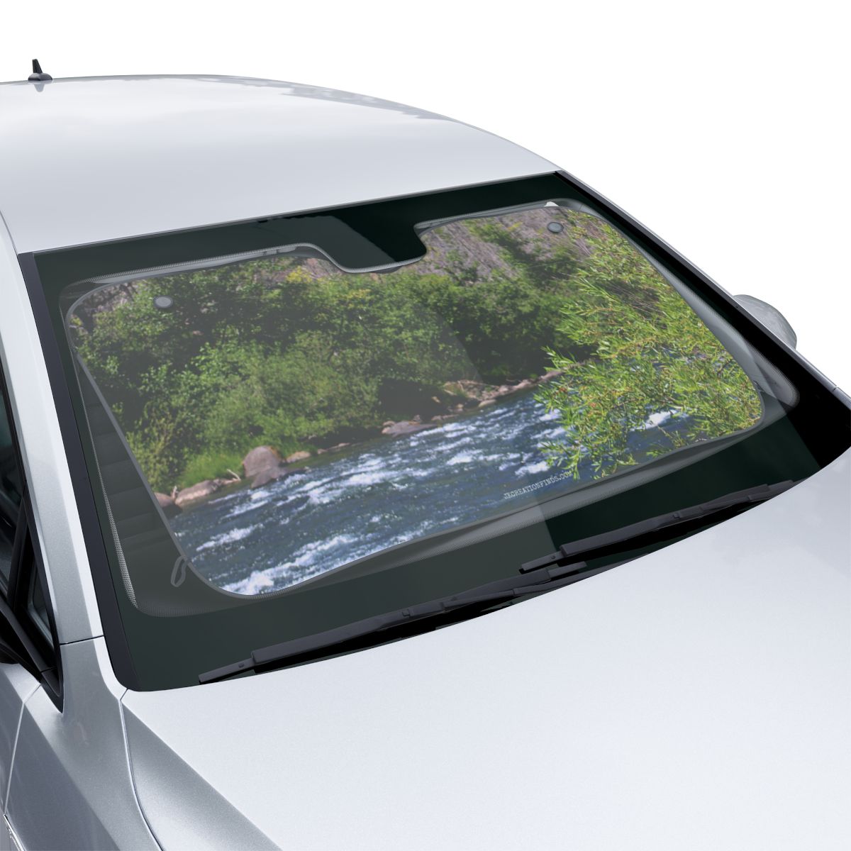 Scenic River View Car Windshield Sunshade for Cars