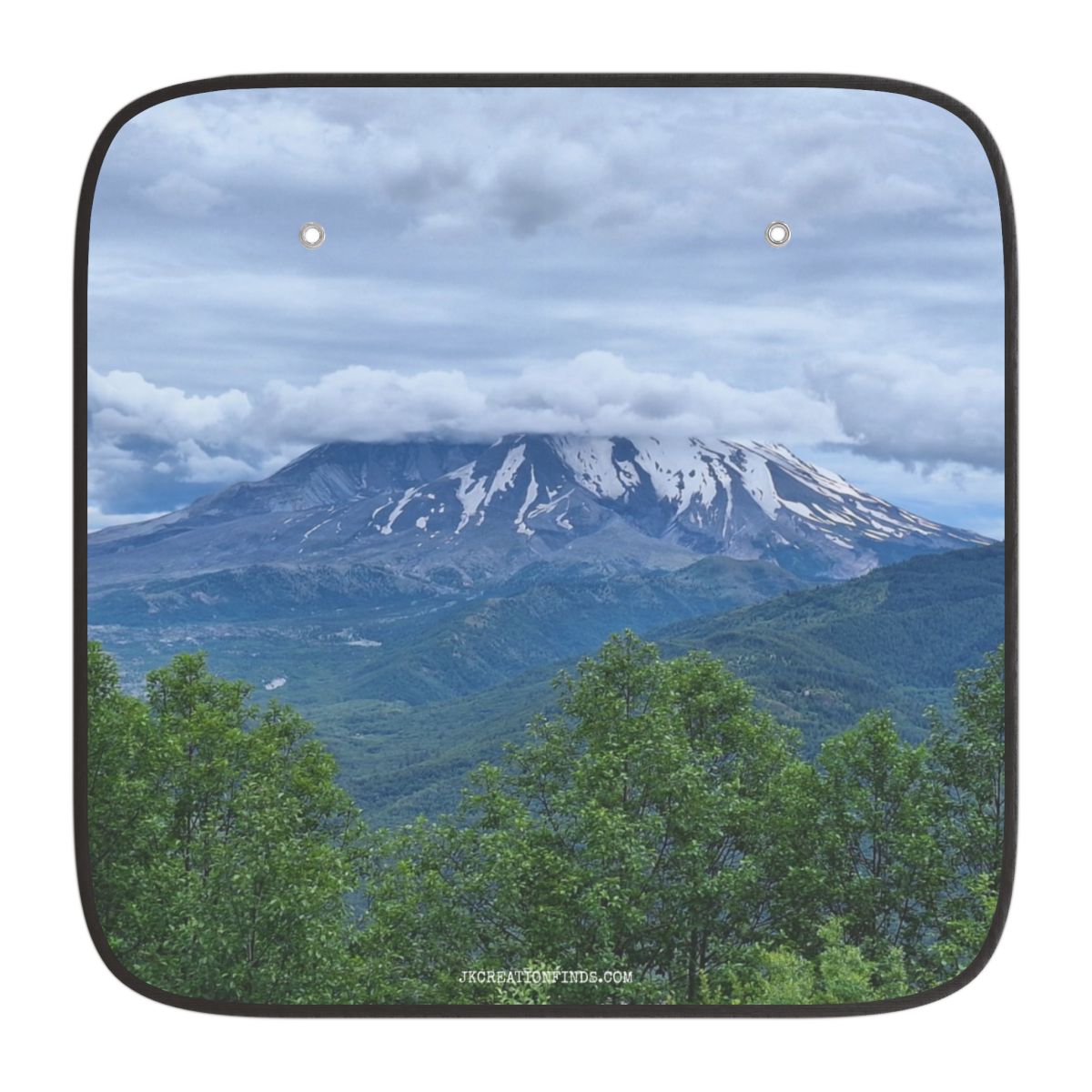 Scenic Mountain View Square Sunshade for Cars