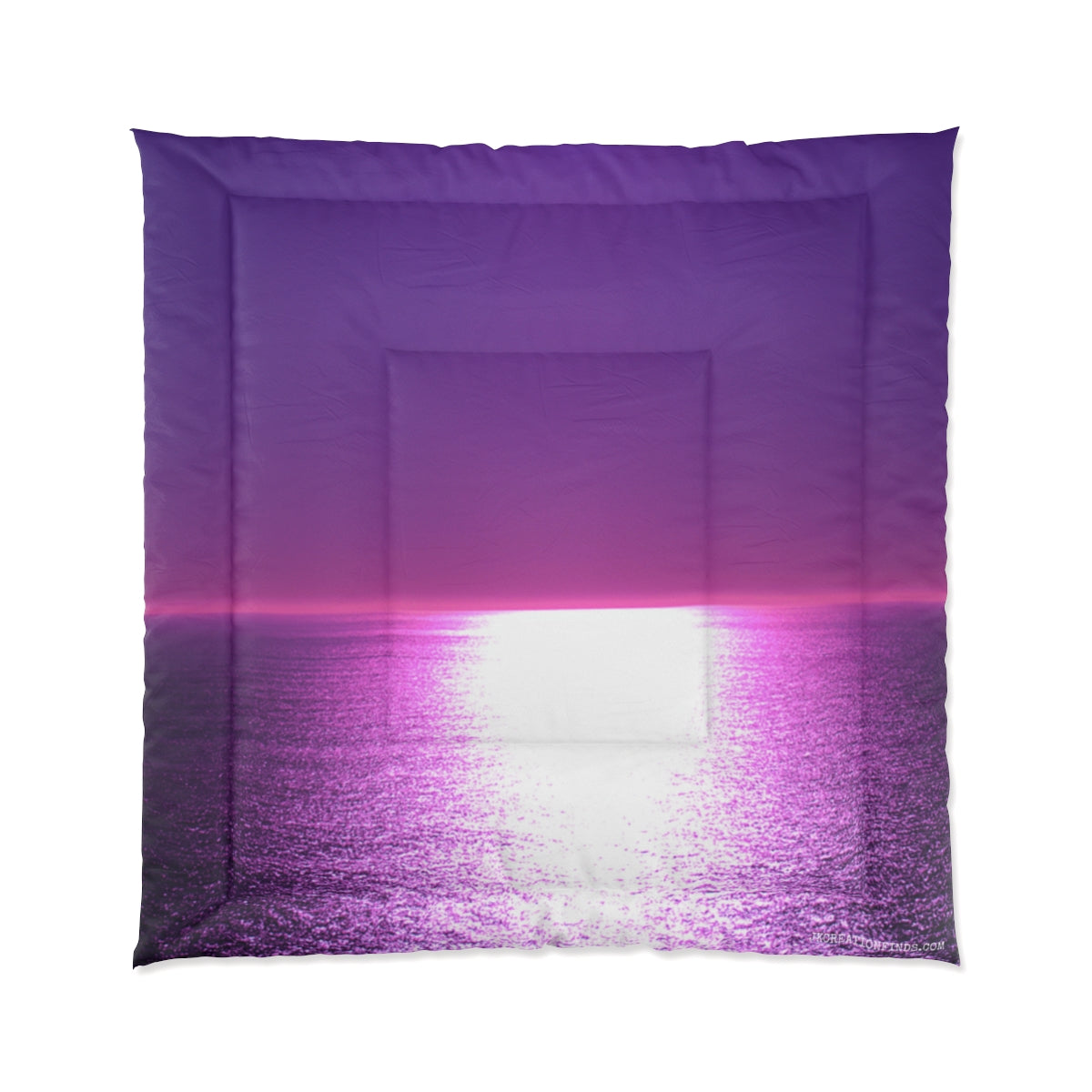 Sunset Horizon Ocean Over Water Blanket